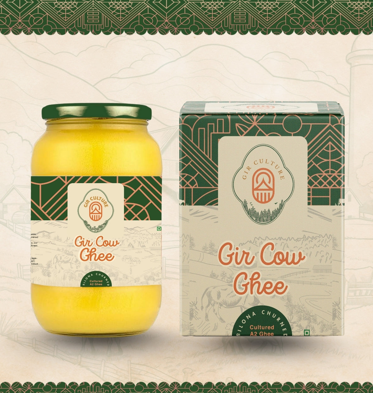 Buy A2 Gir Cow Ghee 1 LTR Online | Bilona Method Pure Desi Ghee