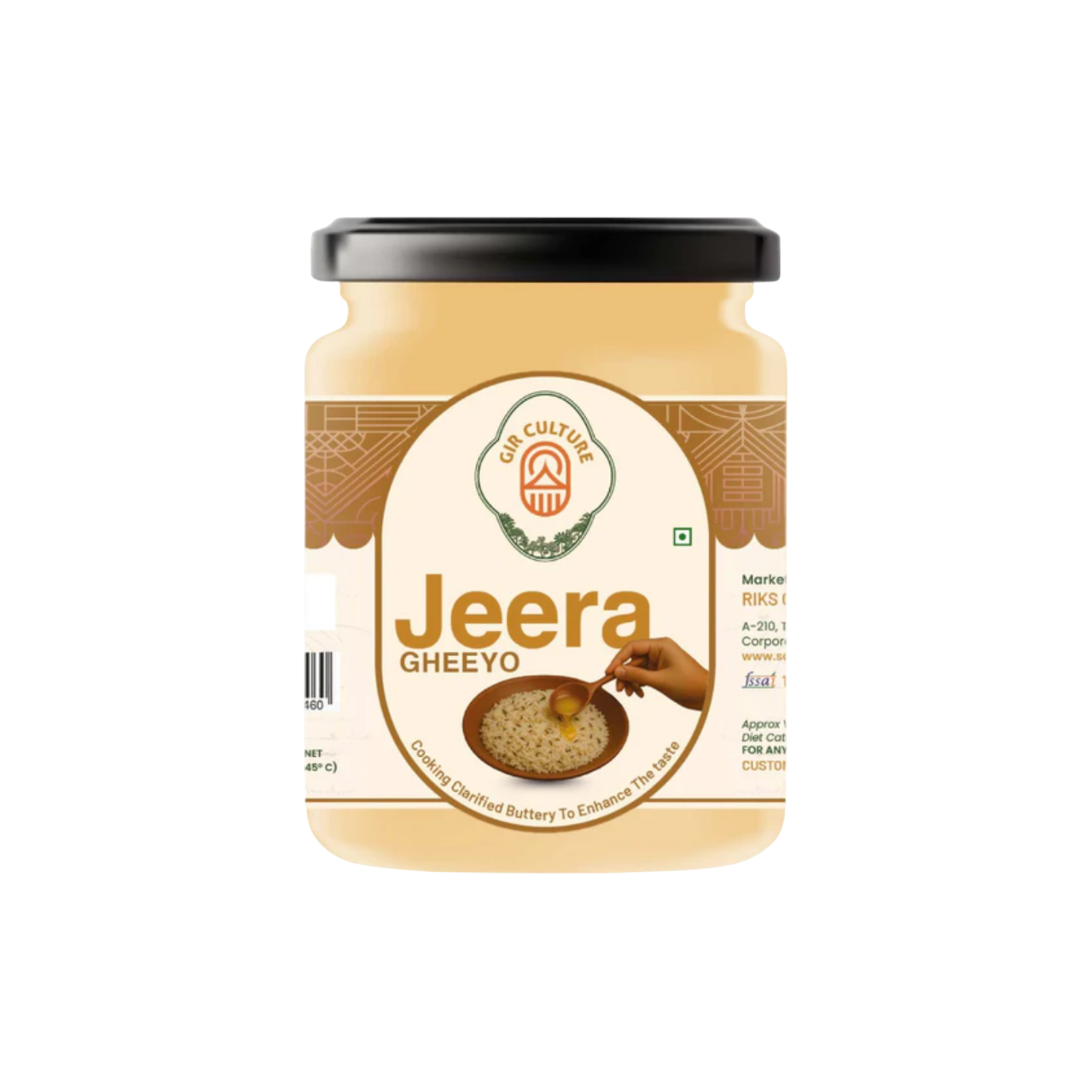 Jeera Gheeyo – A2 Gir Cow Ghee with Roasted Cumin | Gir Culture