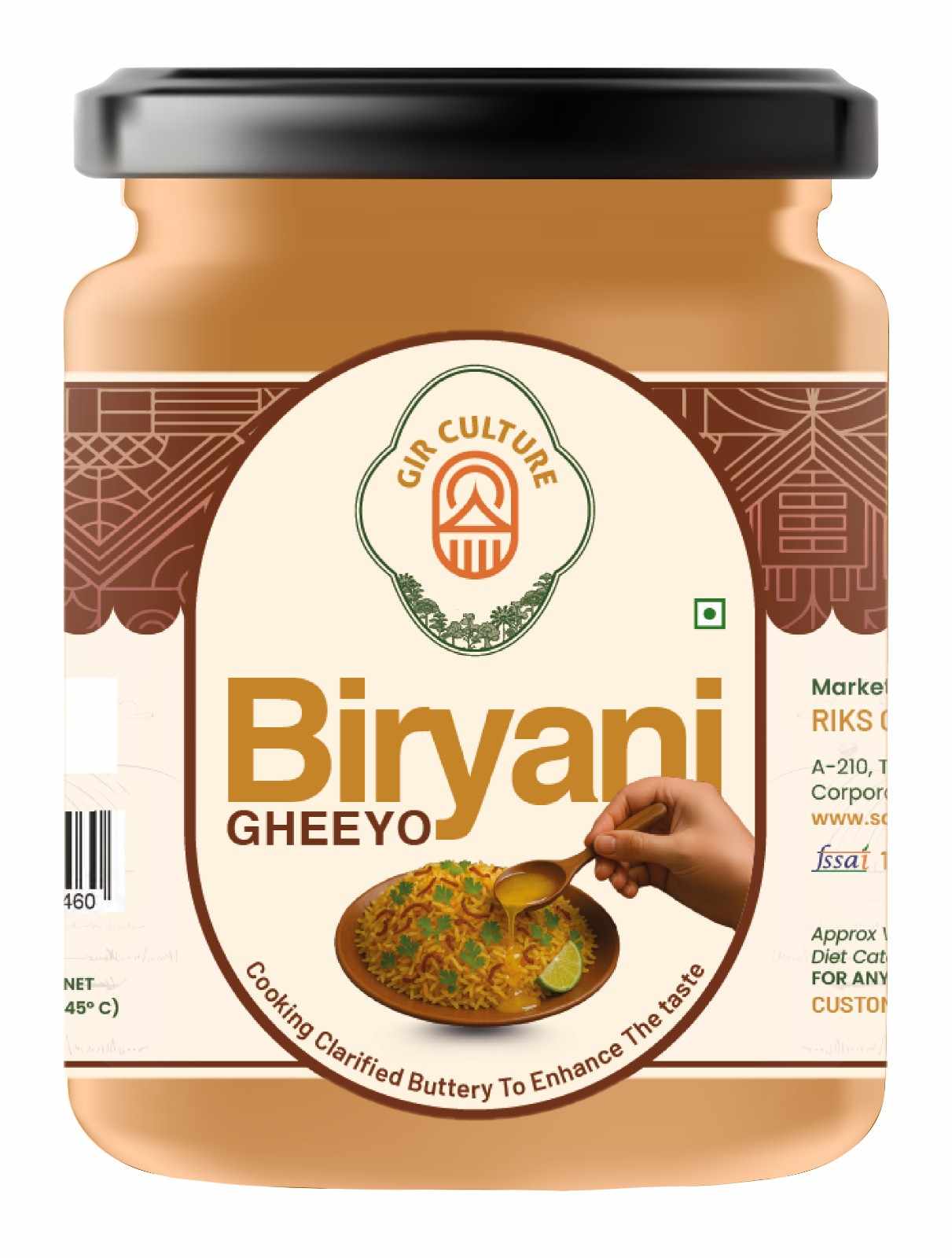 Biryani Gheeyo – Flavored A2 Gir Cow Ghee for Authentic Taste