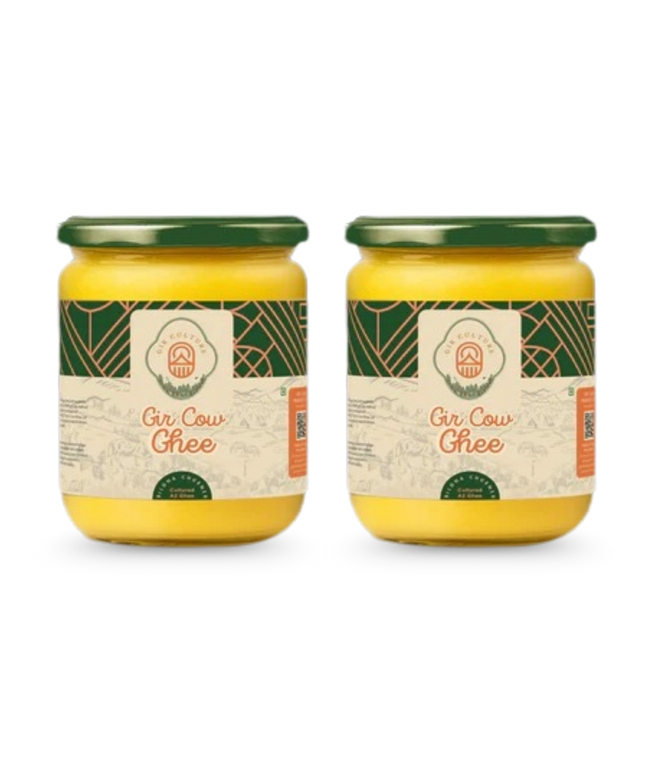 Buy A2 Gir Cow Ghee 500ML Pack of 2 | Bilona Desi Ghee Online